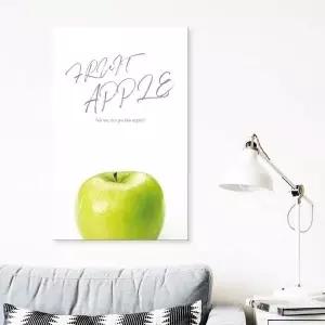 ( MNP201T6 출고옵션 - 35X55cm ) 사과 캔버스액자 후루츠애플(