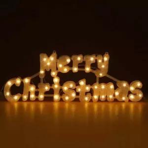 LED XAJ863T2 크리스마스 글자 웜색전구(49cm) 크리스마스장식품 크리스마스전구