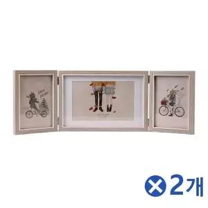 던 VRX319A2 3단 접이식액자-색상랜덤x2개 결혼선물 거실액자