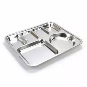 급식 312HBR10 사각 4찬 스텐 식판 성인스텐식판 단체급식식기