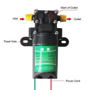 물분사 세차기 3.5L/분 마이크로 고압 다이어프램 DC12V 내구성 농업용 전기 펌프