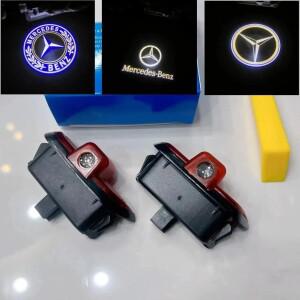 맞춤형 베이비 브레스 LED 도어 프로젝터 라이트 - 일부 메르세데스 호환 C-클래스 모델과 호환 간편 설치