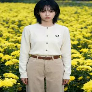 [드레스허그]루엘티 스마일 라운드 가디건 4color