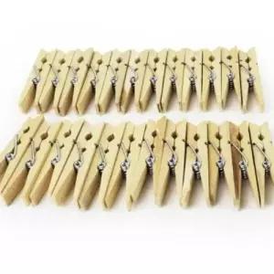 메모집게 나무집게 24개 원룸꾸미기 포토집게 사진나무집게