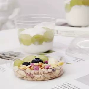 일회용 디저트컵 분리 카페컵 과일 뚜껑 요거트 케이크