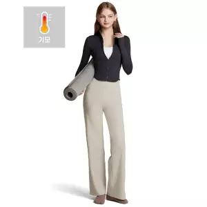 테슬라 요가 기모 와이드 팬츠 레깅스 긴바지