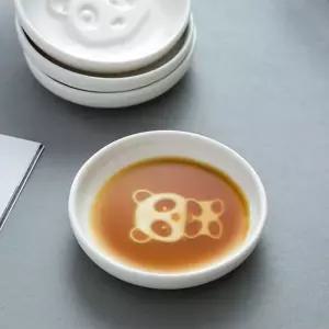 찬기 소스그릇 종지 도자기 냠냠 입체 (WFHJG45)