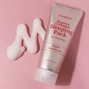 [NS홈쇼핑](무료배송)푸드어홀릭 바운스 콜라겐 슬리핑 팩 200ml /수분크림 수면팩 물광..[35684158]