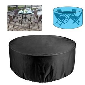 1pc 라운드 파티오 가구 커버 테이블 정원 다이닝 커버에 대 한 방수 야외 세트