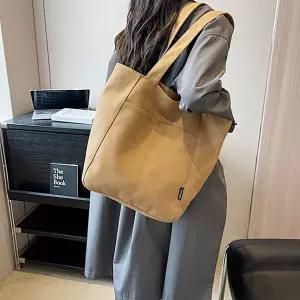 캔버스 무지 에코백 학생가방 지퍼 숄더백 보부상가방