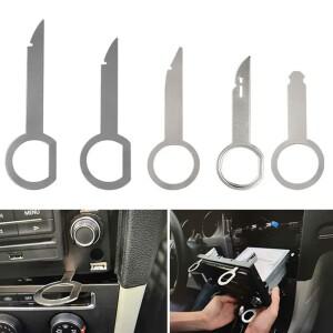 자동차 라디오 제거 키 핀 도구 스테레오 헤드 유닛 오디오 수리 특수 분해 추출 폭스바겐 호환 아우디 호