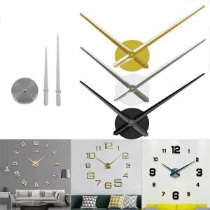 3D 벽시계에 대한  큰 크기 현대 홈 장식 간략한 DIY 대형 시계 바늘 석영 시간 손 액세서리 메커니즘