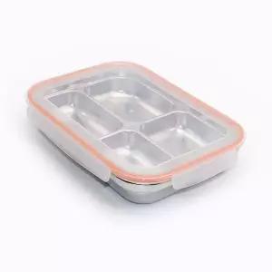 [NS홈쇼핑]올품락 국산 포스코STS304 직사각 4구 스텐식판[35687371]