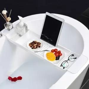 테이블 반신욕 길이조절 트레이 거치대 선반 욕조