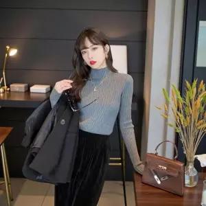 베르 골지니트 겨울 기본니트 데일리룩 따뜻한 반폴라 니트