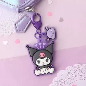 산리오 쿠로미 지퍼링 가방 소지품 캐릭터 키링