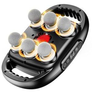 6 마사지 건 9 조절 가능한 강도와 9가지 모드를 갖춘 딥 티슈 백 마사지기 전동 타악기 등/어깨/다리/팔/목용 도구