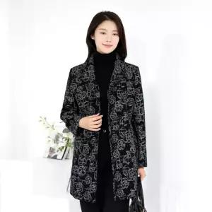 엄마옷 우아한 반코트 1GHJ24139 중년여성 마담 60 70대  빅사이즈 할머니