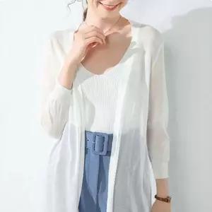 여름코디 여름 시스루 롱가디건 비치웨어 얇은 썸머 아우터