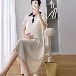 임부복 여자 여름 외출 넥 카라 포인트 캐주얼 일상 원피스