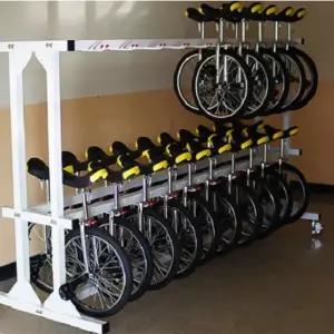 니스포 외발견고한 자전거 거치대 한발 자전거 보관대 2단