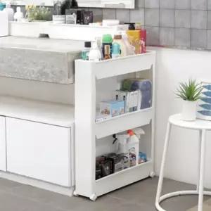 고품질 이동식 틈새 선반 3단/4단 3단선반 4단선반 이동식틈새장 (WFKHDEC)