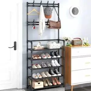 드레스룸 렉 4단 튼튼한 랙 만능 행거 옷 철제 정리 시스템