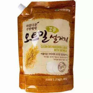 유한 아름다운 주방세제 오트밀 설거지 리필 1.2kg