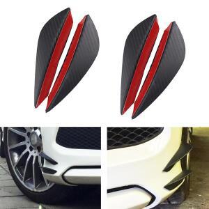 범퍼덕트 블랙 탄소 섬유 자동차 스포일러 카나드 핏 프론트 범퍼 립 스플리터 핀 에어 나이프, 바디 키트,