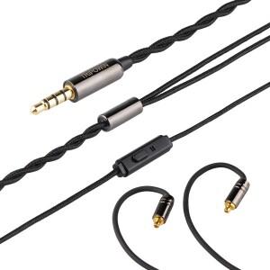 Tripowin-좀비 4N 고순도 OFC 무산소 케이블 HiFi IEM 마이크 코튼 원사 외장 레이어 오디오 애호가 교체용