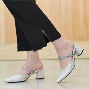 미들힐 여성화 키높이 메리제인 베이직 하이힐 샌들 (WFKI3C7)