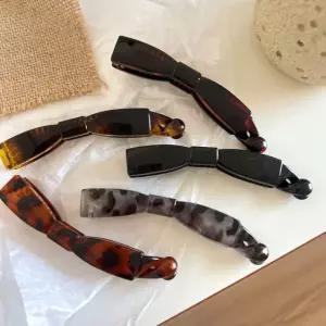 리본 바나나핀 올림머리 헤어핀 헤어집게 숱 많은 반머리 포니테일 자동핀 대형 클립