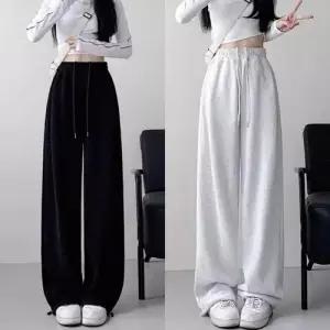 기모 밴딩 빅사이즈 팬츠 편안한 트레이닝 바지 여성용 WFLPUNX