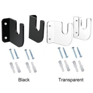 1쌍 스케이트 보드 디스플레이 랙 아크릴 고정 마운트 장식 침실 상점 사무실에 대한 쉬운 설치 미끄럼 방