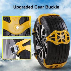 직물 스노우체인 6개입 자동차 미끄럼 방지 체인 범용 대부분의 적합한 타이어 165mm에서 285mm