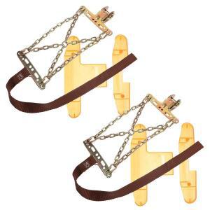 직물 스노우체인 자동차용 겨울 타이어 체인 2개, 헤비 듀티 스노우 모든 차량에 안전하게 장착되는 트럭용