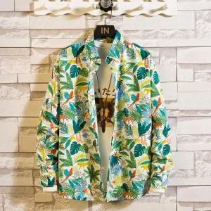 트로트 셔츠 바캉스룩 빅사이즈 무대 공연 하와이안