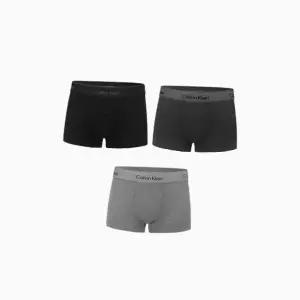 [Calvin Klein]UNDERWEAR CK 캘빈클라인 코튼 스트레치 3팩 세트 로우라이즈 트렁크 남성 팬티 블랙 차...