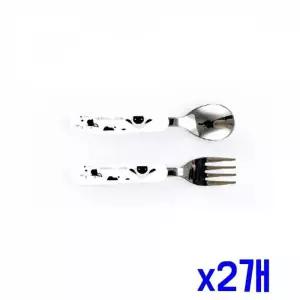 [에이치플러스몰]WL 간편한 스텐 스푼포크 깔끔 세트 x2개 스푼포크세트