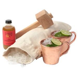 아이스 말렛 및 루이스 백 - 분쇄된 얼음용 나무 망치 캔버스