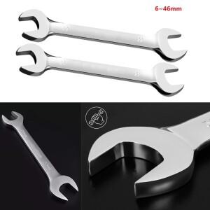 오픈 엔드 렌치 도구 6 7 8 9 10 11 12 13 14 15 17 18 19 22 24 27 30 32-46mm 조합 육각 너트용 스패너