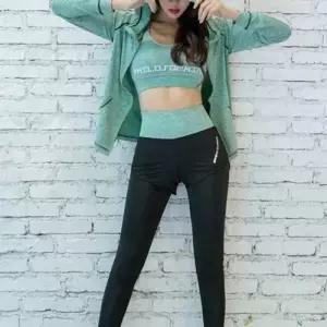 여자 트레이닝복 레깅스 브라탑 반팔 세트 후드집업 WFLQ8DT