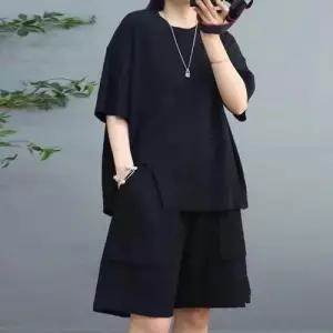 데일리 여름 루즈핏 반바지 여자 트레이닝복세트 반팔 WFLQ8FL