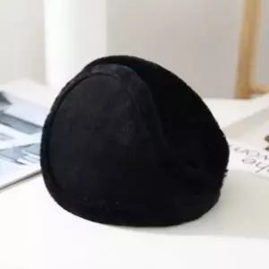 접이식귀마개 등산 접이식 체온유지 귀보호 털귀도리 검정 (WFKJIJZ)