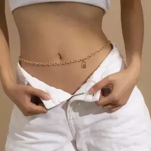 빅사이즈 허리 드롭 여성 체인 몸통 키박스 벨 WFLQAAF
