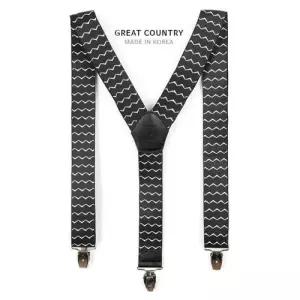 블랙서스팬더 패션멜빵남자 남자멜빵코디 남성정장 WFLQUAE