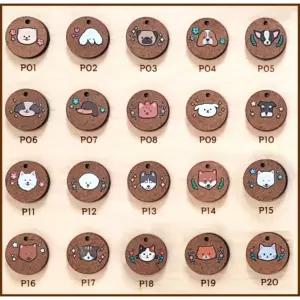 끈조절 펜던트 목줄S 애완견이름표 동물인식표 풍선목걸이