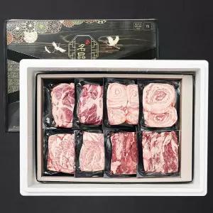 이베리코 베요타 돼지고기 선물세트 2호 1.6kg (목살 갈매기살 갈비살 항정살)