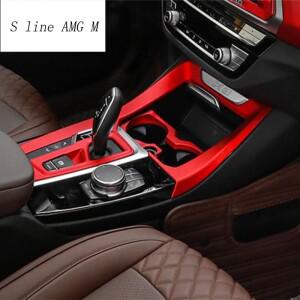 자동차  기어 시프트 패널 커버  중앙 제어 스티커 스트립 BMW X3 G01 X4 카본 인테리어 악세사리