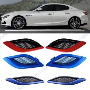 마세라티 지브리 레반테 콰트로포르테호환  사이드 프론트 전면 문짝 펜더 그릴 리프 플레이트 공기 배출구